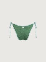 Dark Green Contrast Tie Bikini Bottom - Image 6