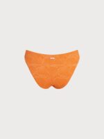 Orange Textured O-Ring Bikini Bottom - Image 8