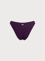 Dark Purple Natural Waisted Bikini Bottom - Image 7