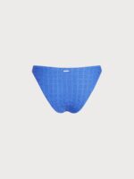 Blue Mesh Plaid Bikini Bottom - Image 9