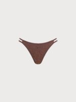 Dark Coffee Cutout Bikini Bottom - Image 5