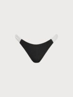 Black & White Color Block High-Cut Bikini Bottom - Image 8
