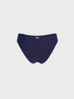 Navy Ribbed Bikini Bottom - Image 10