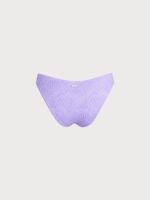 Purple Jacquard Bikini Bottom - Image 16