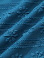 Blue Jacquard High Cut Bikini bottom - Image 8