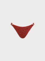 Orange O-Ring Textured Bikini Bottom - Image 6