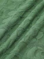 Dark Green Contrast Jacquard Bikini Bottom - Image 9