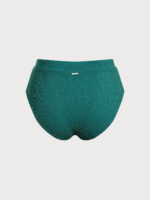 Green Lurex Plus Size Bikini Bottom - Image 6