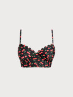 Cherry Print Plus Size Tankini Top - Image 6