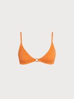 Orange Textured O-Ring Bikini Top - Image 8