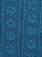 Blue Jacquard Cut Out Bikini Top - Image 8