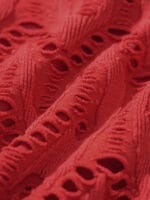 Red Textured Halter Bikini Top - Image 13