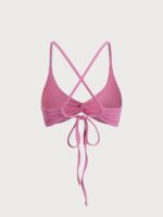 Pink Twist Backless Bikini Top - Image 8