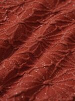 Orange Gold-Clasp Textured Bikini Top - Image 9