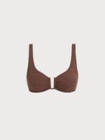 Dark Coffee U-Ring Bikini Top - Image 9