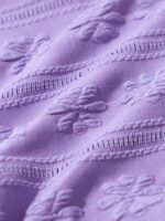 Purple Jacquard Halter Bikini Top - Image 7
