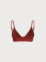 Orange O-Ring Textured Bikini Top - Image 8