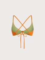 Orange Reversible X Cross Bikini Top - Image 7