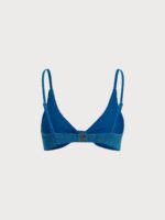 Blue Jacquard Knot Bikini Top - Image 6