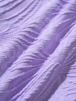 Purple Jacquard U-Ring Cross Back Bikini Top - Image 11