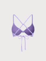 Purple Jacquard Bikini Top - Image 10
