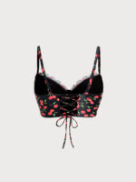 Cherry Print Plus Size Tankini Top - Image 7
