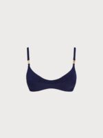 Navy Gold-Accented Bikini Top - Image 8
