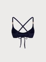 Navy Gold-Accented Bikini Top - Image 9