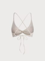 Off White Twist Backless Bikini Top - Image 9