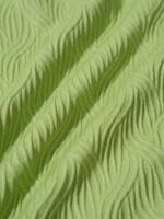 Light Green Textured Twist Cross Back Bikini Top - Image 8