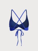 Blue Twist Backless Bikini Top - Image 6
