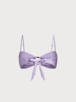 Purple Ruched O-Ring Bikini Top - Image 7