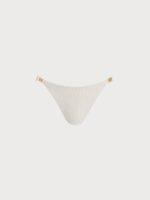 Off White Gold-Accented Bikini Bottom - Image 5