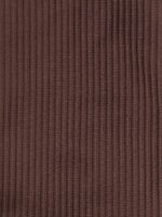 Dark Coffee Ribbed High Cut Bikini Bottom - Image 8