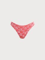 Red Rose Textured Bikini Bottom - Image 7
