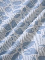 Light Blue Textured Floral Tie Bikini Bottom - Image 12