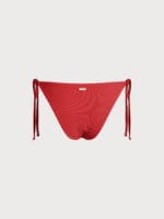 Red Solid Tie Bikini Bottom - Image 6