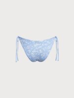 Light Blue Textured Tie Bikini Bottom - Image 6