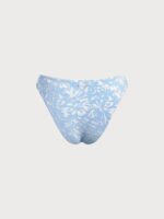 Light Blue Textured O-Ring Bikini Bottom - Image 7