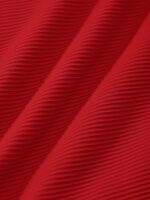 Red Ribbed Seam Full Coverage Bikini Bottom - Image 7