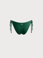 Dark Green Tie Bikini Bottom - Image 7
