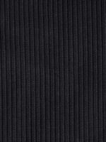 Black Ruched Natural Waisted Bikini Bottom - Image 7