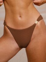 Brown Gold-Accented Bikini Bottom - Image 4