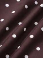 Brown Print Polka Dot Bikini Bottom - Image 8