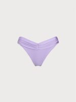 Purple Ruched Bikini Bottom - Image 5