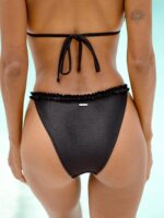 Black Ruffled Bikini Bottom - Image 2