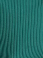 Green Contrast Trim V-Cut Full Coverage Bikini Bottom - Image 9