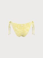 Yellow Textured Tie Bikini Bottom - Image 11