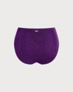 Purple Mesh Plus Size Bikini Bottom - Image 7