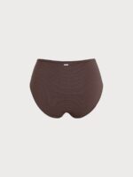 Coffee Ruched Plus Size Bikini Bottom - Image 7